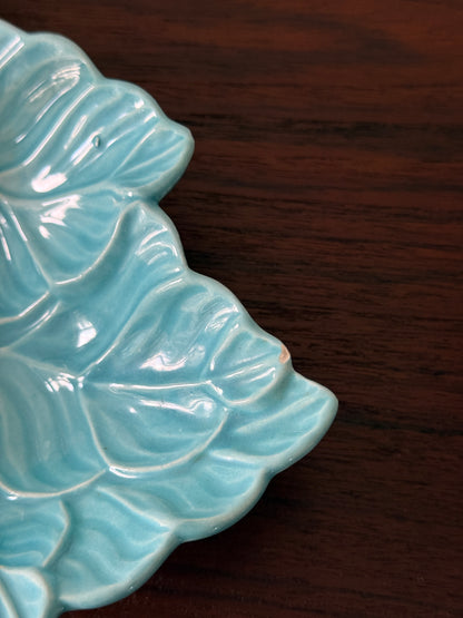 Vintage Turquoise California Pottery Serving Dish