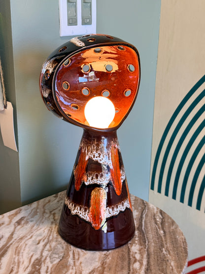 Vintage Sculptural Ceramic Table Lamp by Maurice Chalvignac
