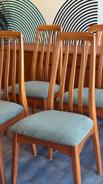 Set of 4 Vintage Teak Dining Chairs