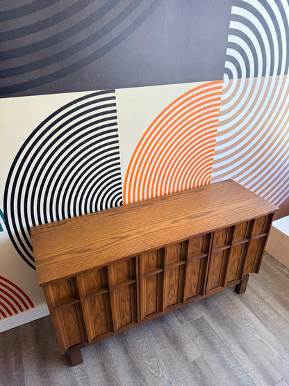 Vintage Sculptural Front Cabinet