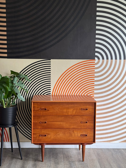 Vintage Teak Chest Of Drawers