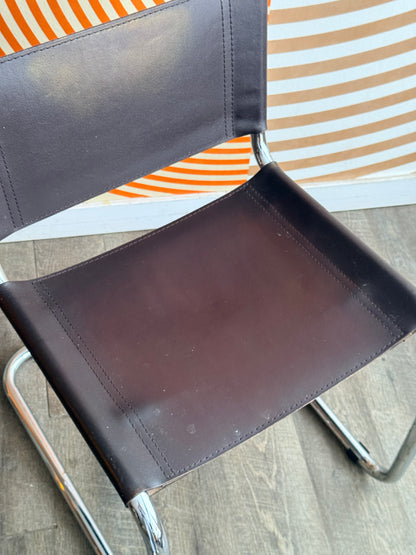 Vintage Tubular Cantilever Side Chair