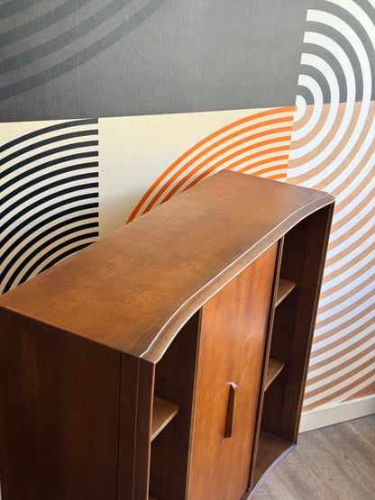 Vintage Mid-Century Deilcraft Walnut Display Cabinet