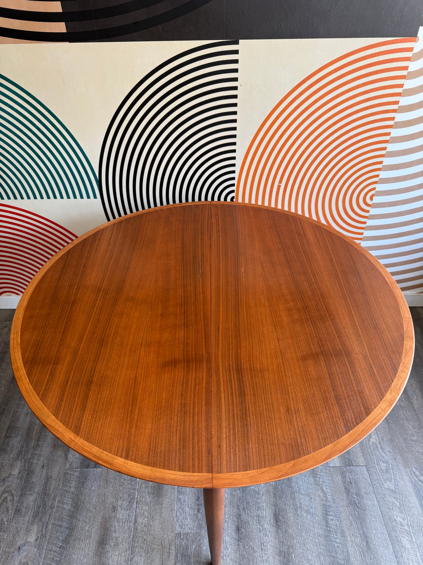 Round Teak Dining Table by Ernst Martin Dettinger for Lübke, Germany, 1960s