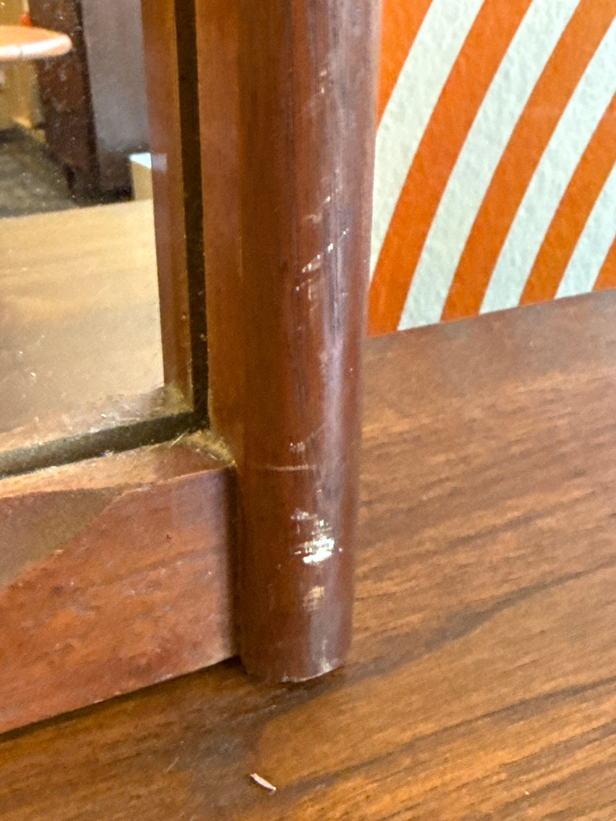 Vintage Teak Mirror