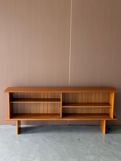 Low Vintage Teak Open Cabinet