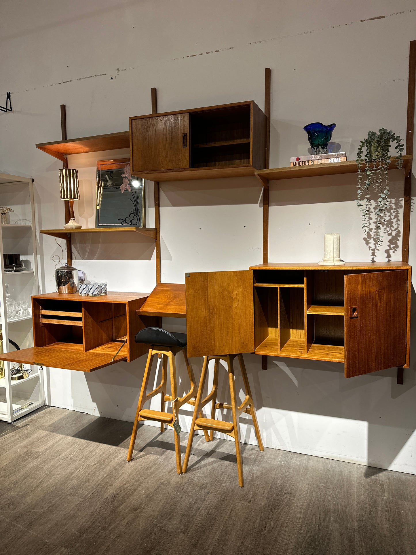 Vintage Teak Modular Wall Unit