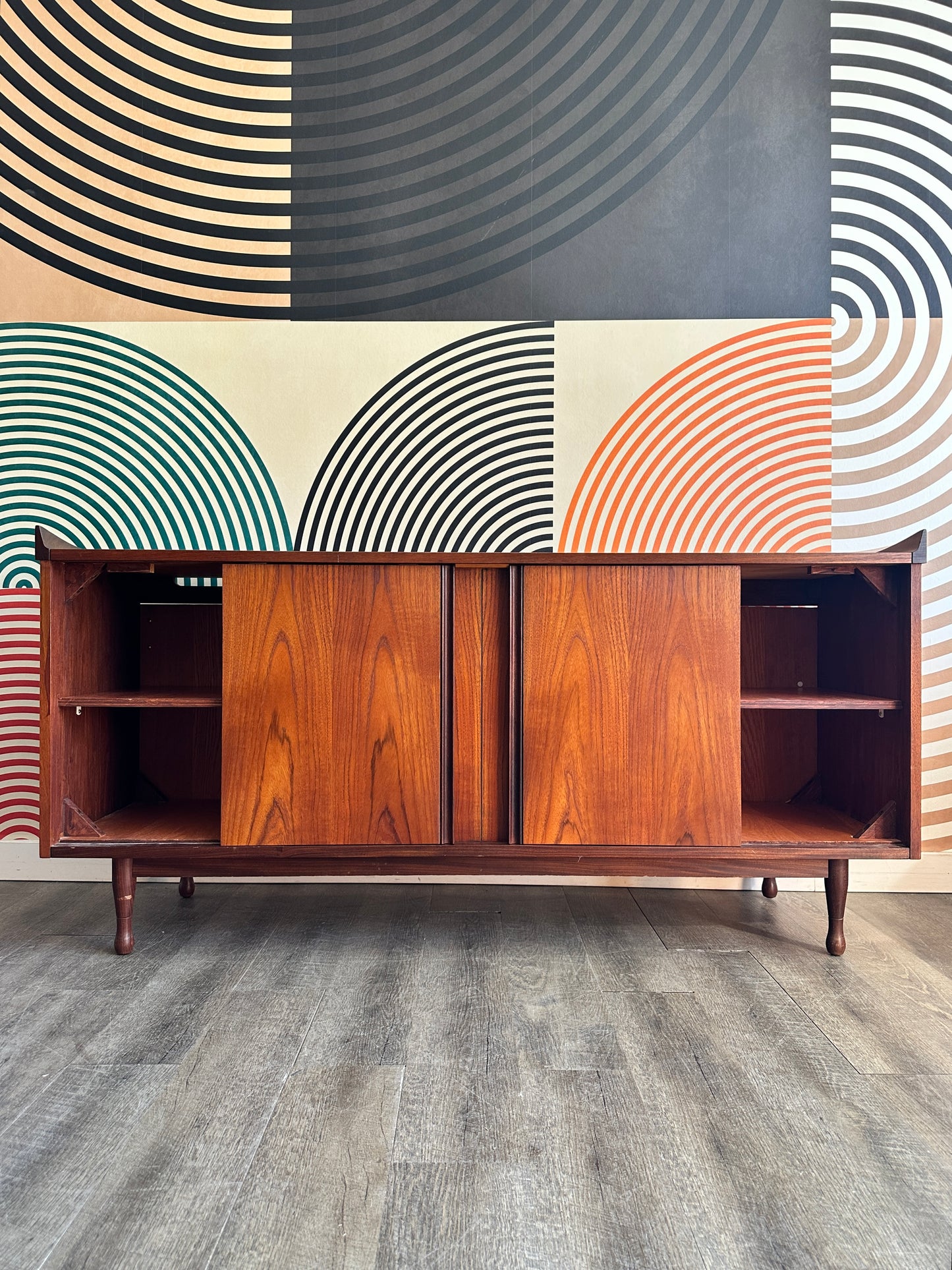 Vintage Converted Teak Credenza