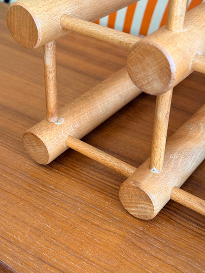 Vintage Danish Wine Rack by Nissen Langaa