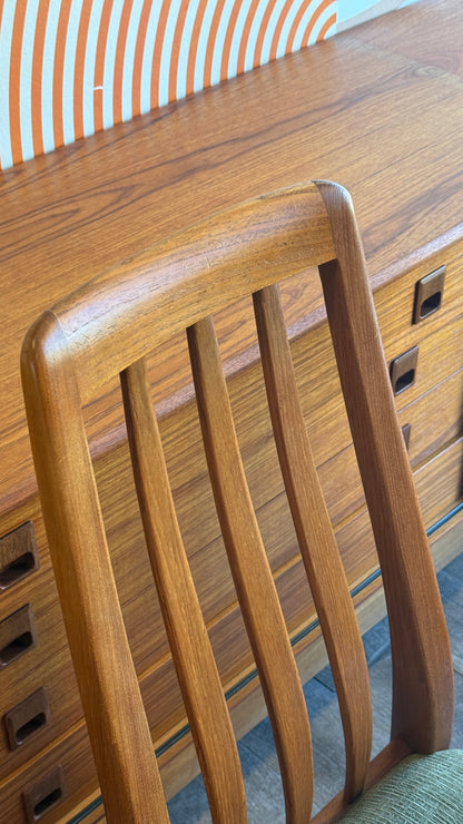 Set of 4 Vintage Teak Dining Chairs