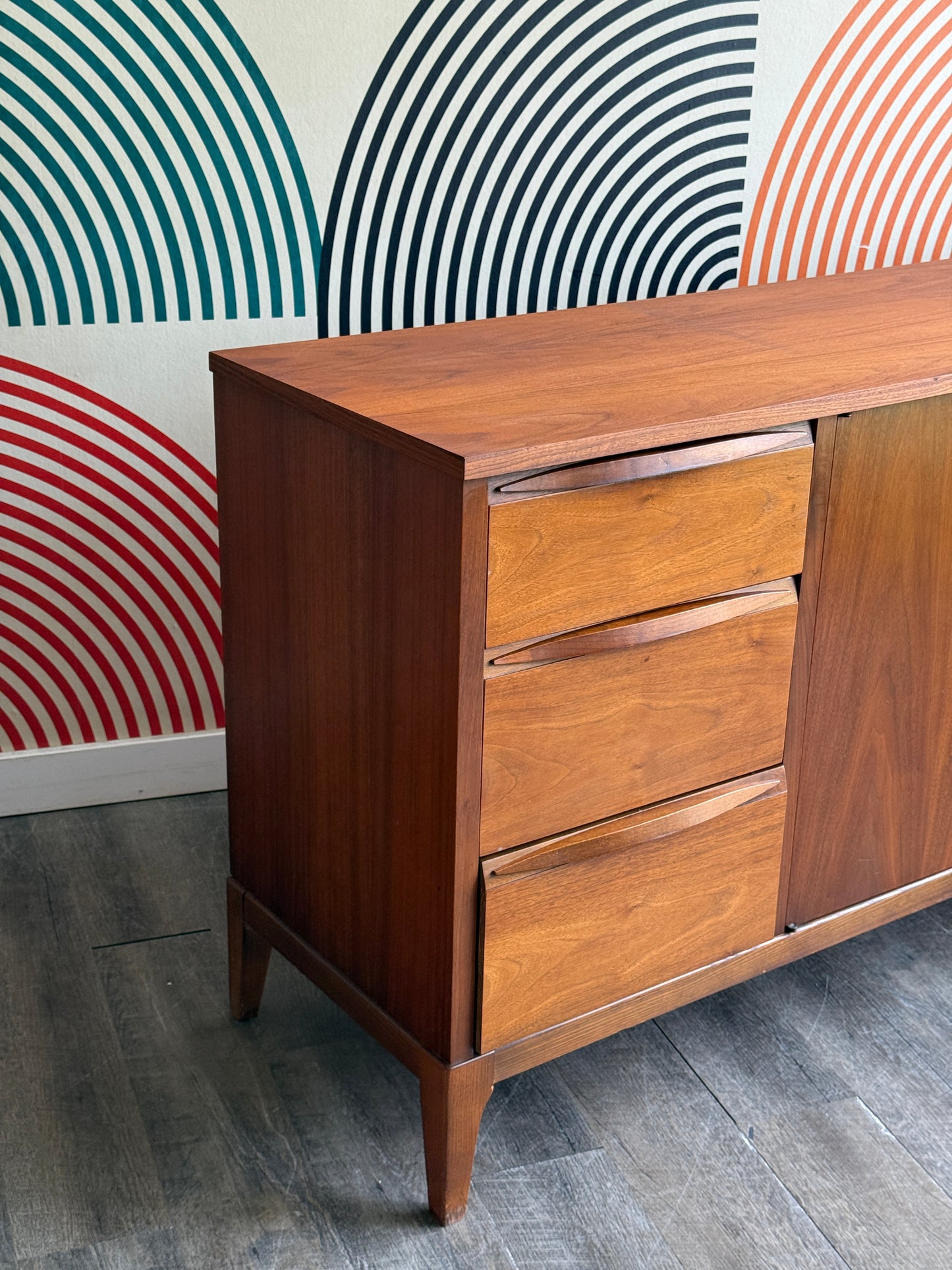 Vintage Kaufman Walnut Credenza/Sideboard