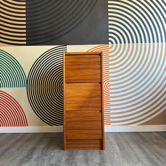 Vintage Teak Filing Cabinet