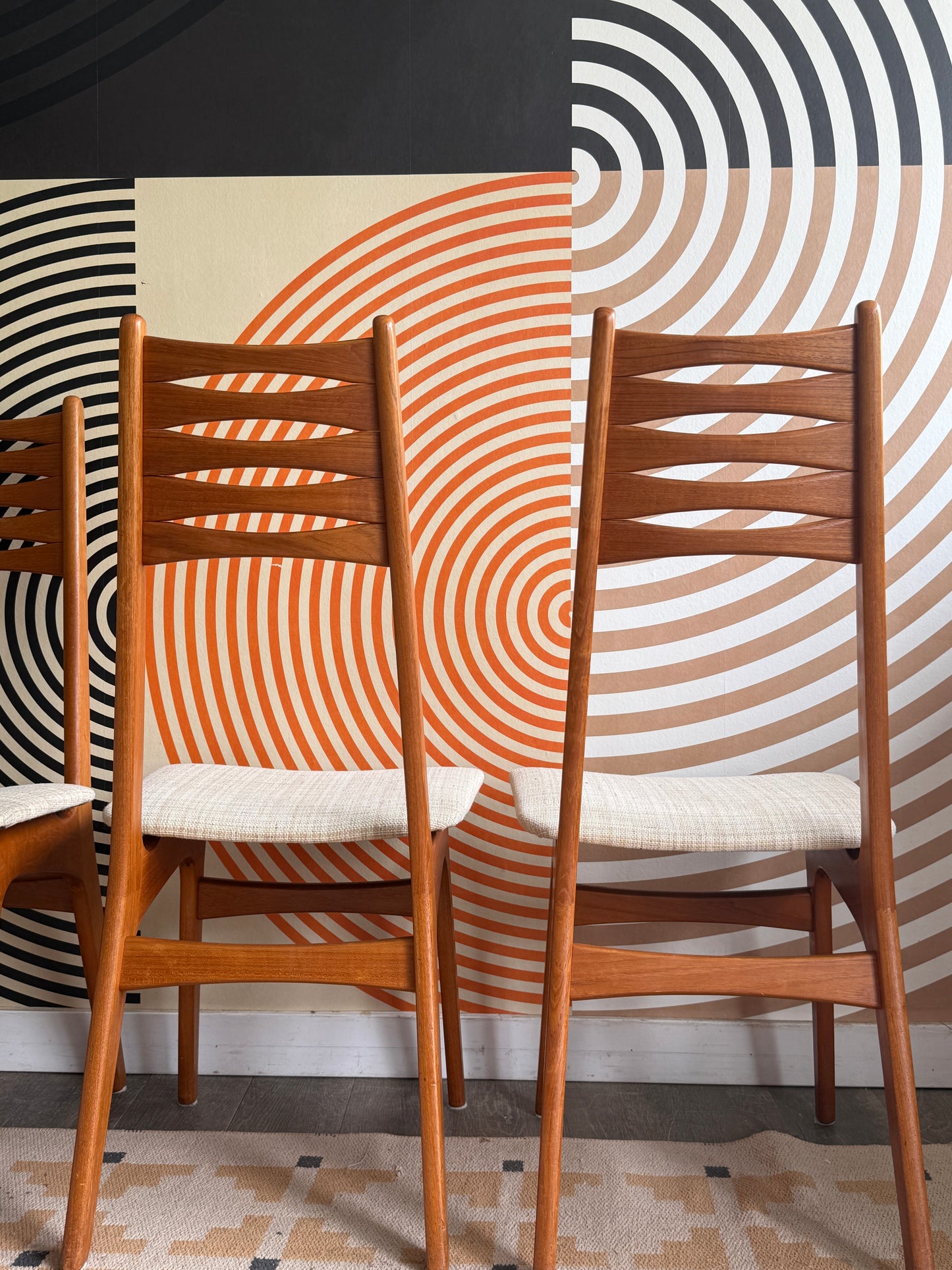 Set of 4 Danish Teak Dining Chairs