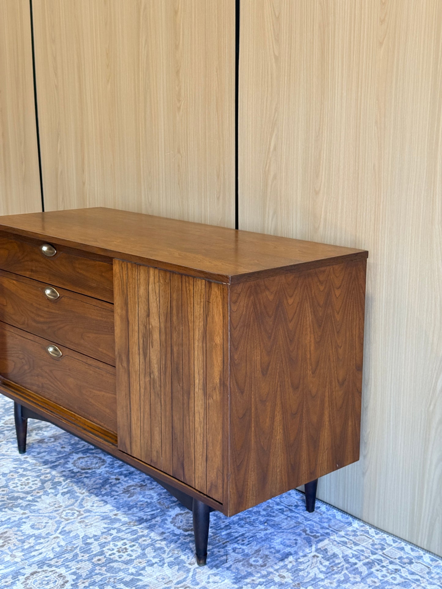 Vintage “Mainline” Walnut Sideboard by Hooker