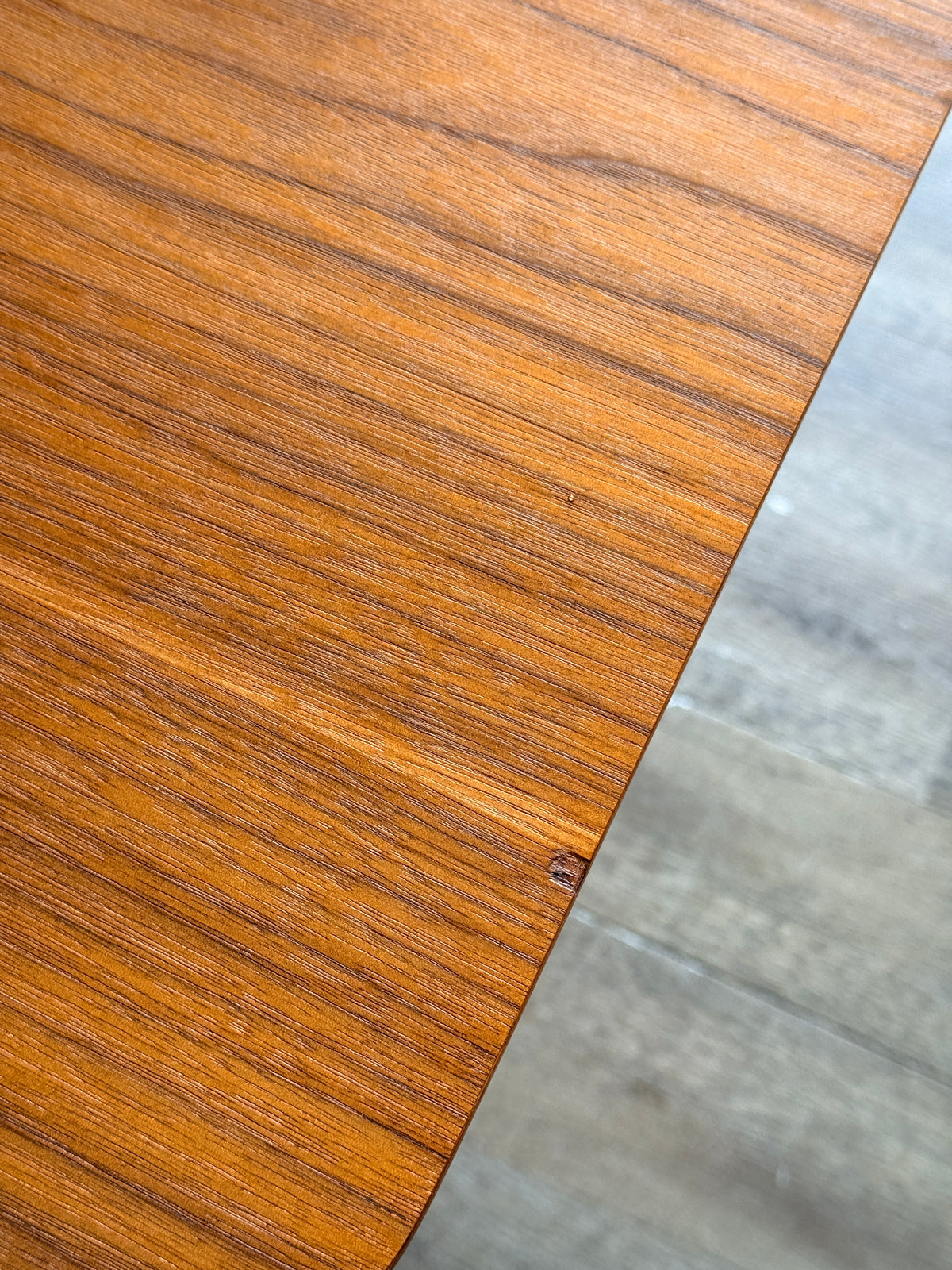 Vintage Walnut Dining Table with 1 Leaf