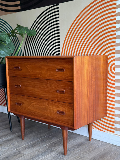 Vintage Teak Chest Of Drawers
