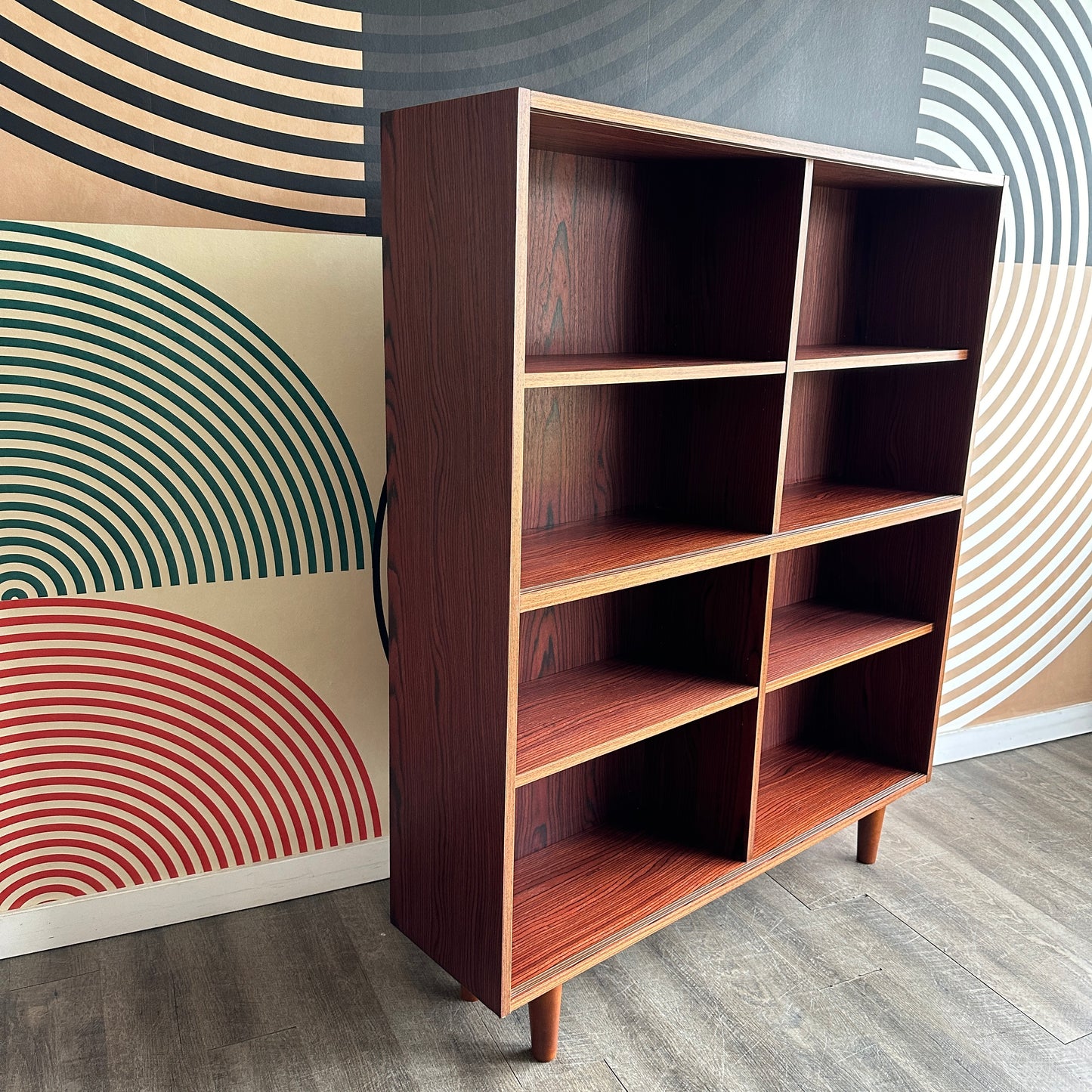 Vintage Rosewood Bookcase (No glass doors)