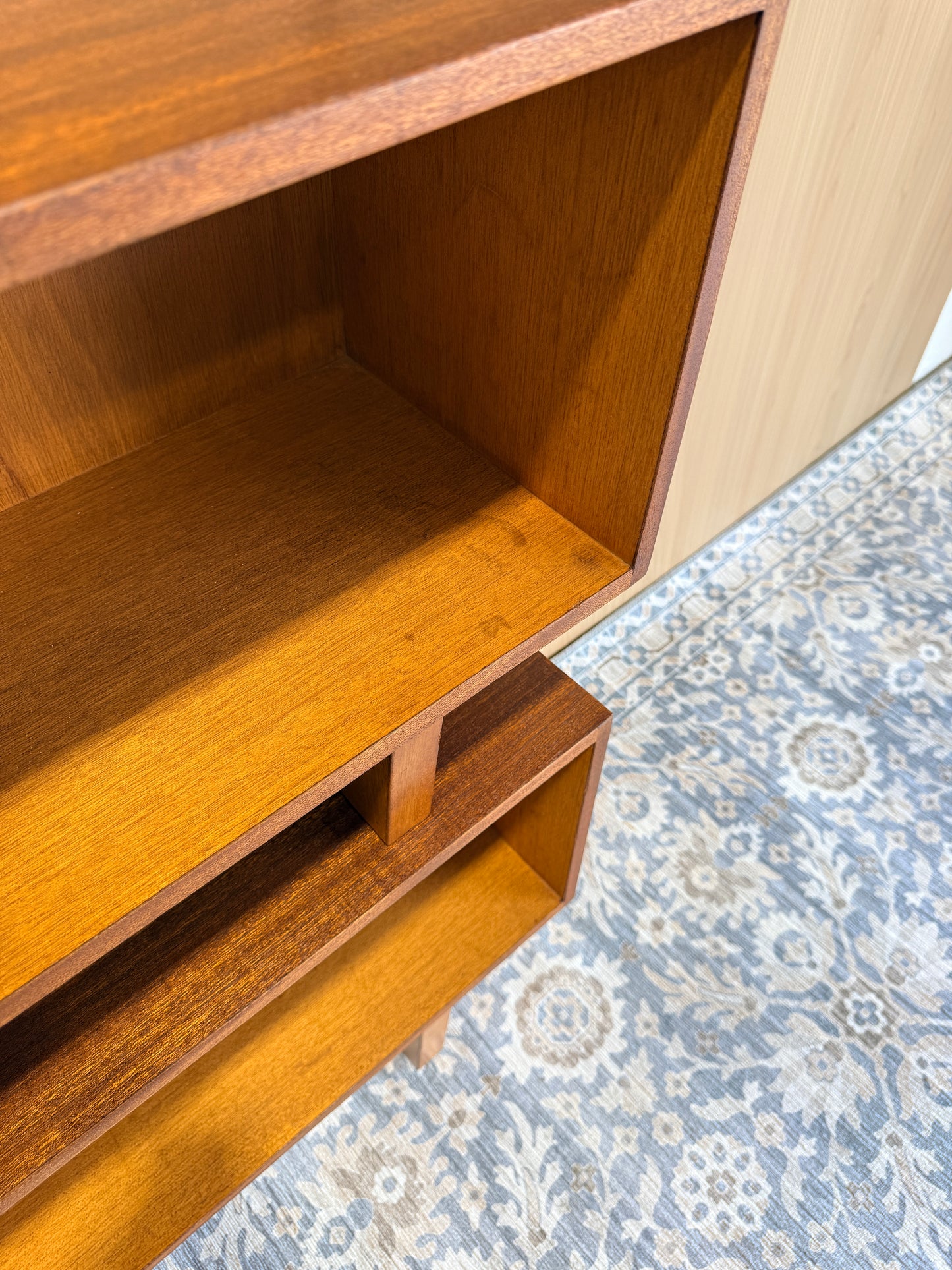 Vintage Midcentury Modern Teak Room Divider/Bookcase