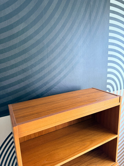 Vintage Teak Cabinet with a Drop-down Door