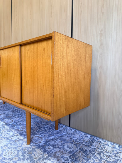 Vintage Swedish Teak Sideboard 75”
