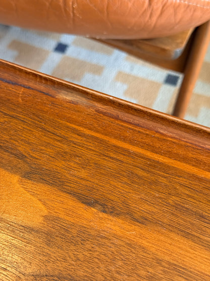 Vintage Walnut Square Coffee Table