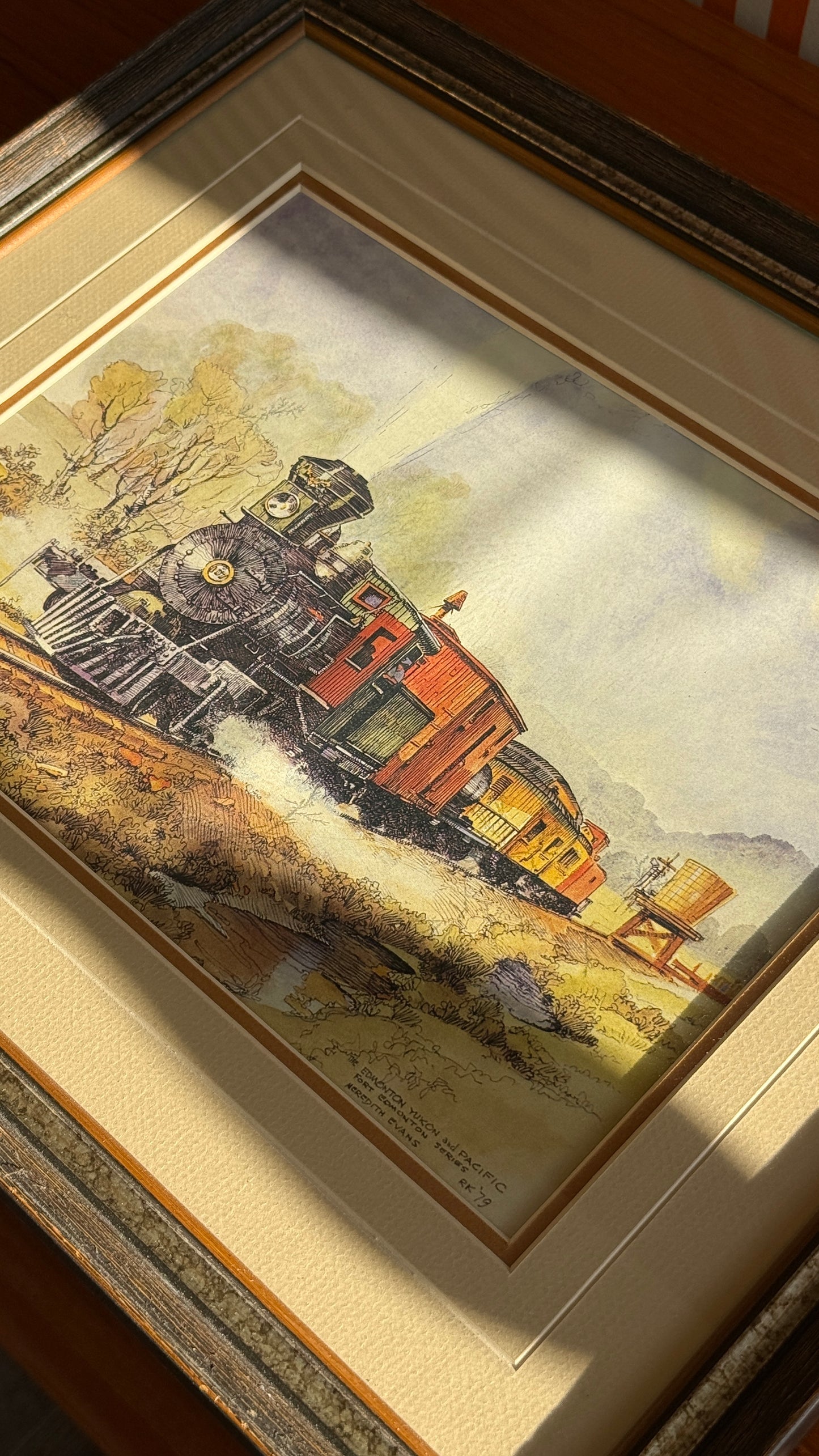 Vintage Edmonton Yukon & Pacific Railway Print