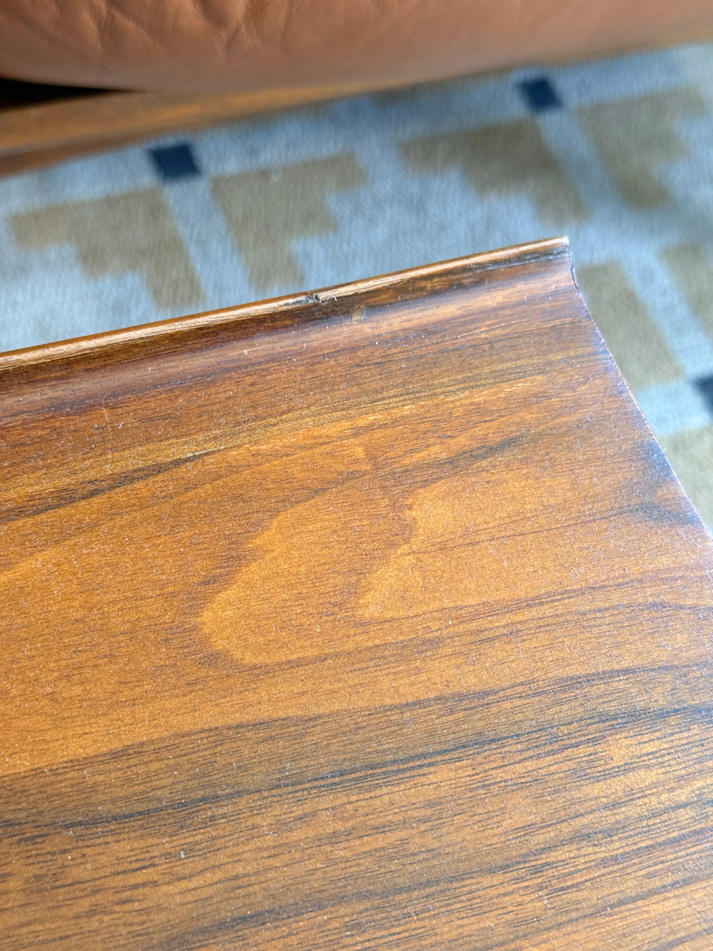 Vintage Walnut Square Coffee Table