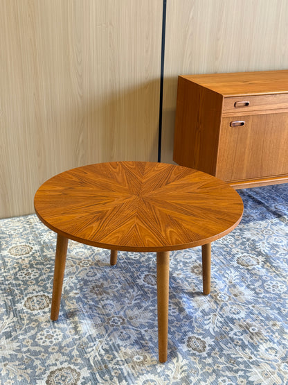 Vintage Round Teak Coffee Table