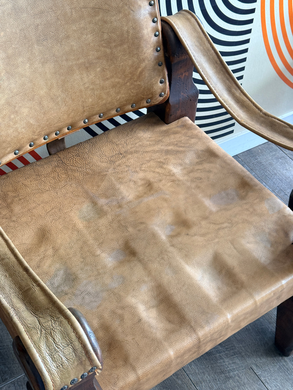 Vintage Mexican Tilt-Back Lounge Chair