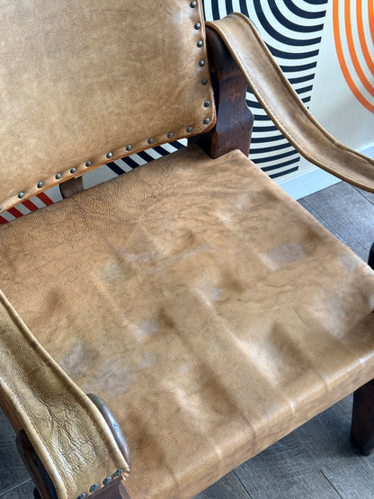 Vintage Mexican Tilt-Back Lounge Chair