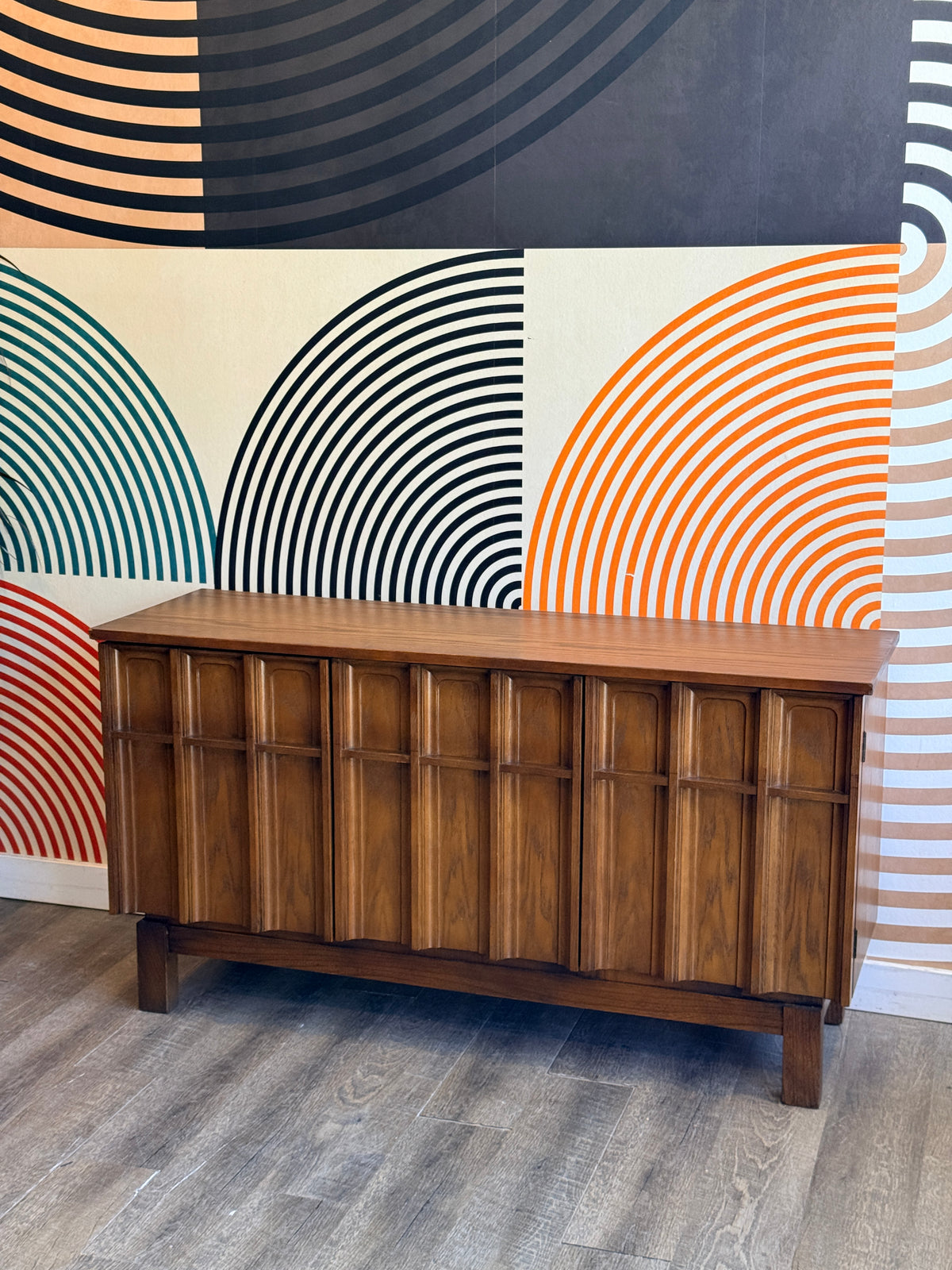 Vintage Sculptural Front Cabinet