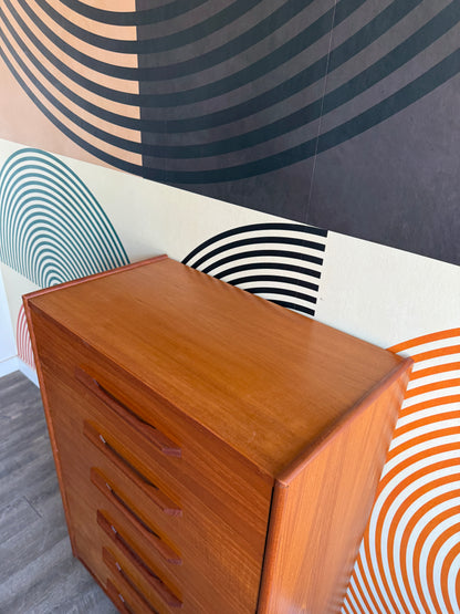 Vintage Teak Chest of Drawers