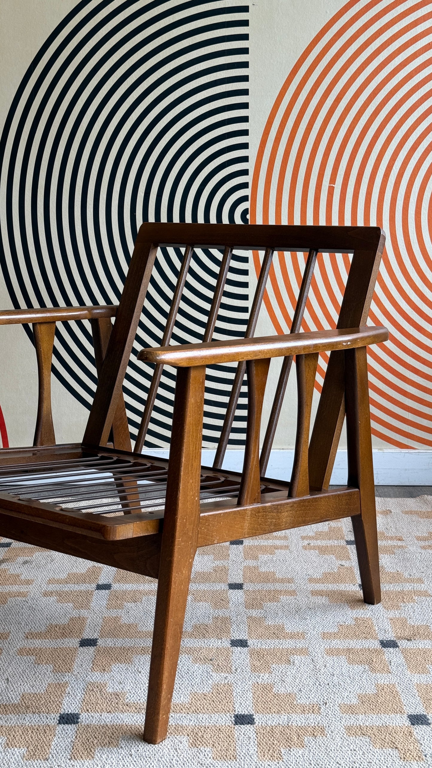 Yugoslavia Vintage Wood Lounger Frame