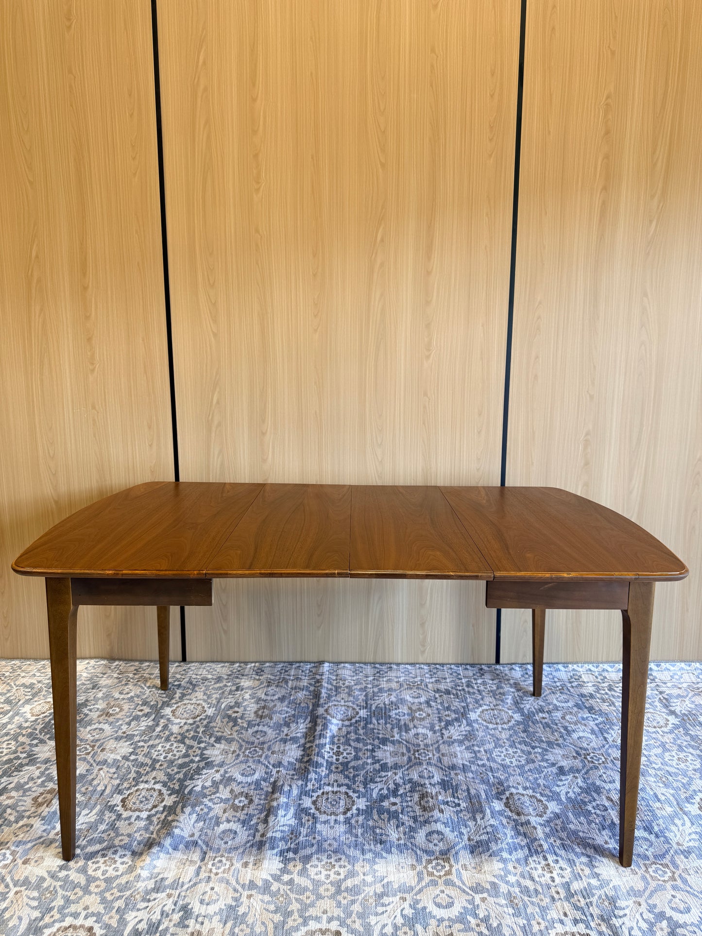 Vintage Walnut Extension Dining Table