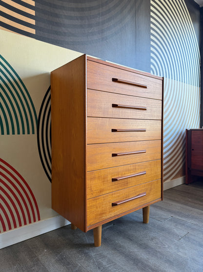 Vintage Teak Chest of Drawers