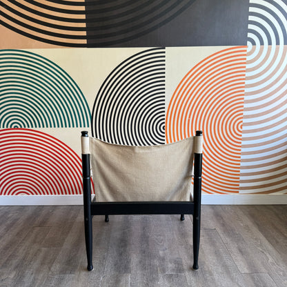 Mid Century Modern Erik Worts for Niels Eilersen Safari Chair