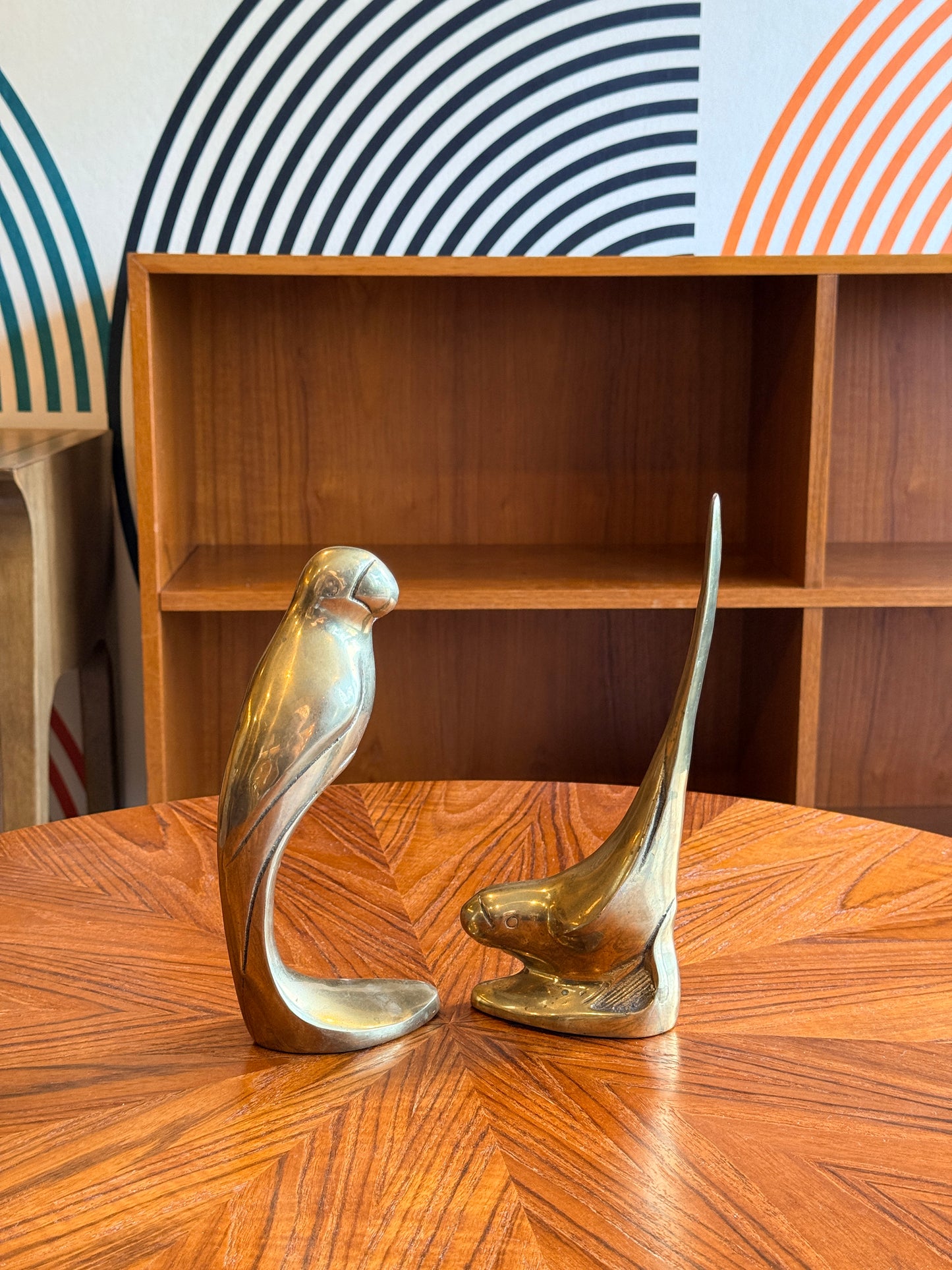 Vintage Brass Birds Figurines/Bookends