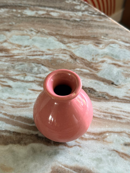 Small Vintage Pink Glazed W.German Pottery Vase, 234-10