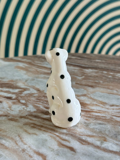 Vintage Bone China Dalmatian Figurine 3"