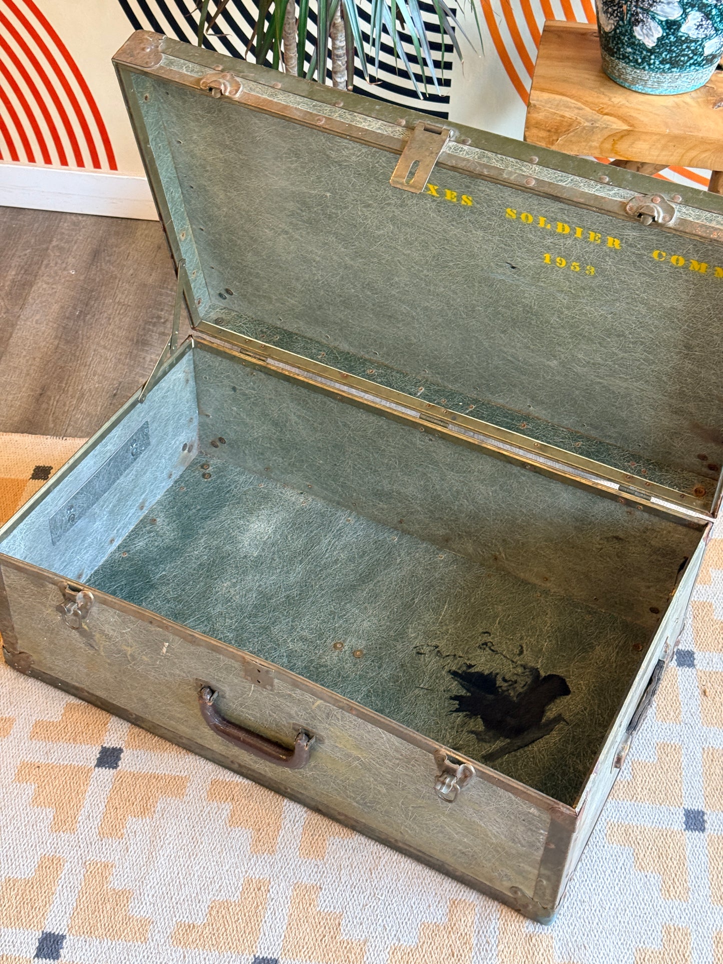Vintage Military Fibreglass Trunk