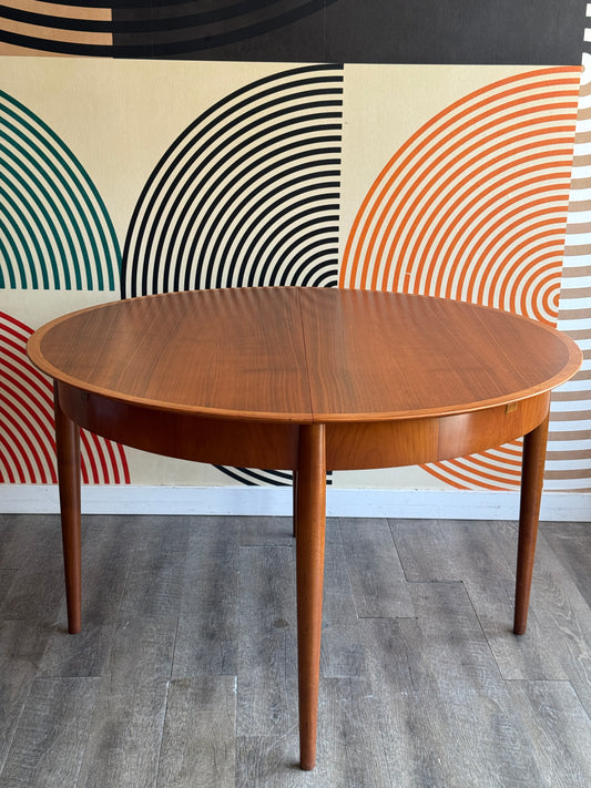Round Teak Dining Table by Ernst Martin Dettinger for Lübke, Germany, 1960s