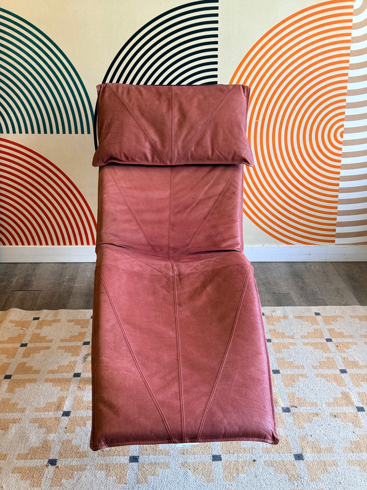Tord Björklund “Skye” Leather Chaise for Ikea,1980s