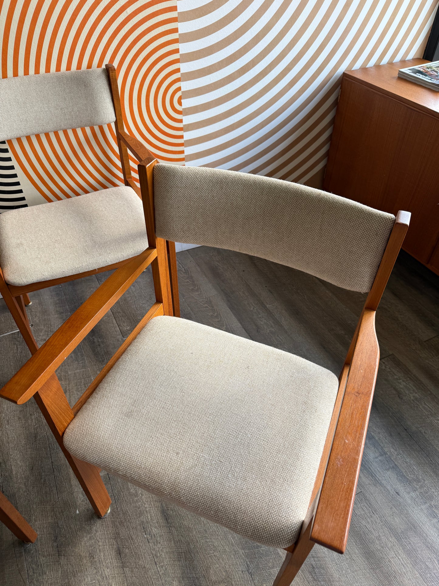Set of 4 Vintage Teak Dining Chairs