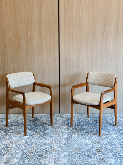 Pair of Teak Dining Armchairs by Benny Linden