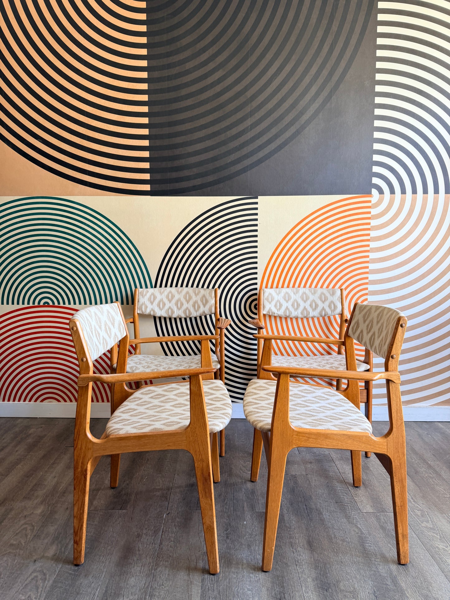 Set of 4 Danish Teak Armchairs by Nova Mobler