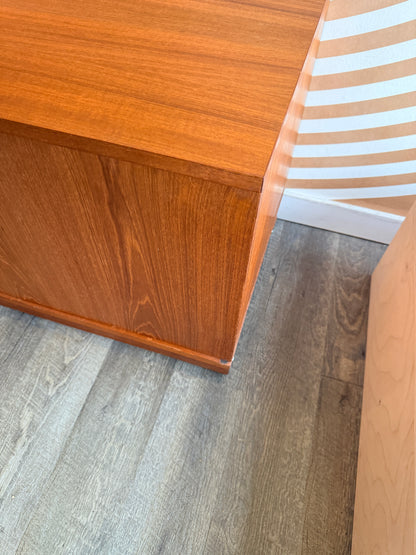 Low Teak Media Cabinet