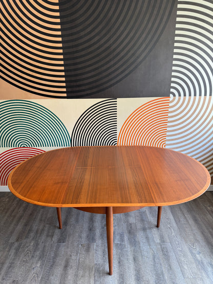 Round Teak Dining Table by Ernst Martin Dettinger for Lübke, Germany, 1960s
