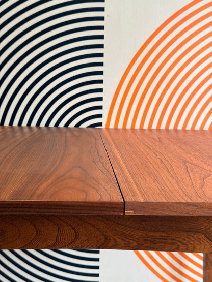 Vintage Walnut Dining Table with 1 Leaf