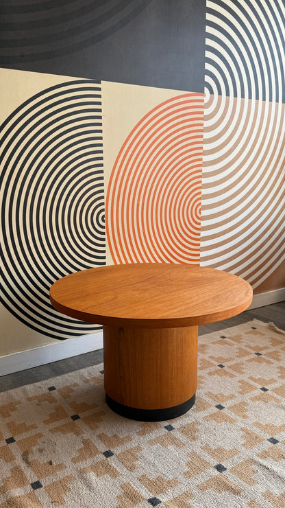 Vintage Round Teak Coffee Table