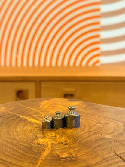 Vintage Miniature Brass Weights